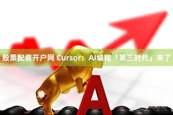股票配资开户网 Cursor：AI编程「第三时代」来了